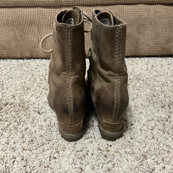 Sorel Womens Joan Of Arctic Wedge II Lace Up Boots Size 6 Elk Suede Waterproof C - Picture 7 of 15